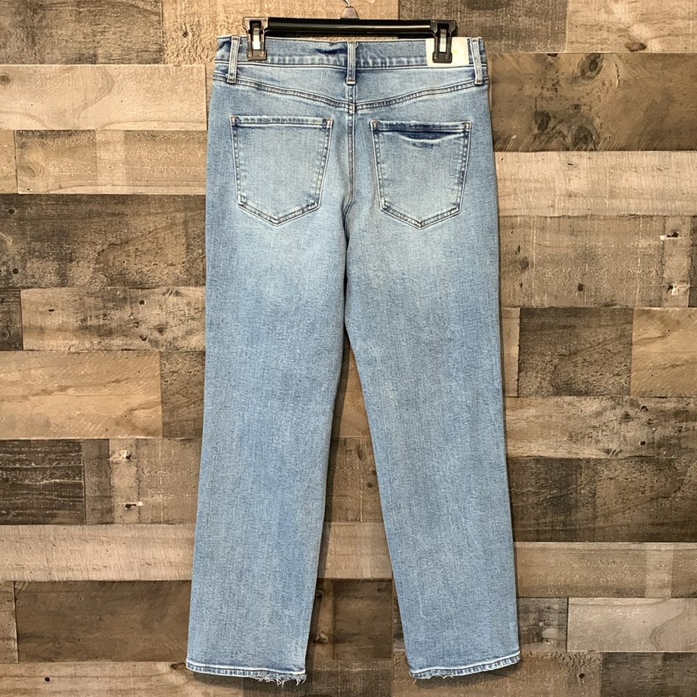 Express Straight Ankle High Rise Jeans Size 6L - Picture 2 of 16